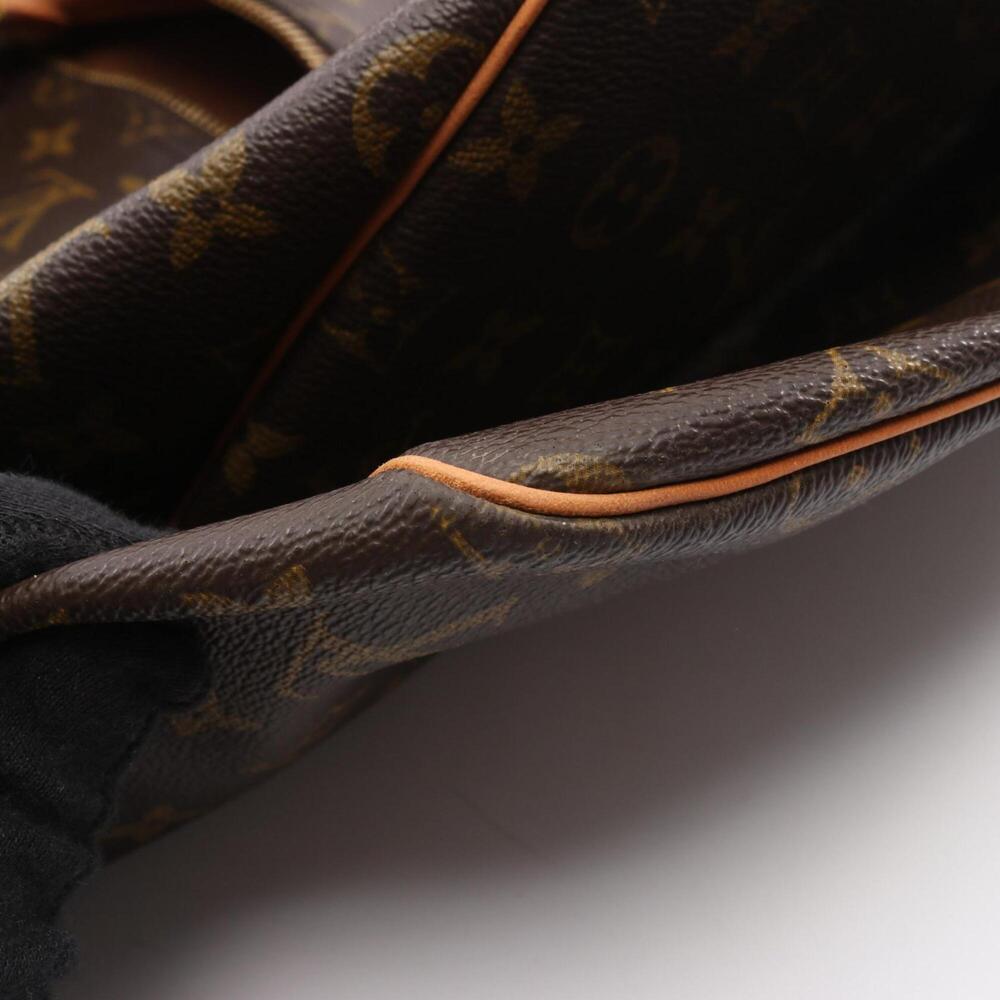 LOUIS VUITTON Brown Monogram Leather Keepall 55 Boston Bag - Picture 9 of 11